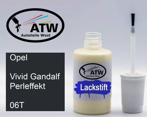 Opel, Vivid Gandalf Perleffekt, 06T: 20ml Lackstift, von ATW Autoteile West.